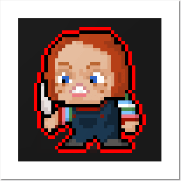 Pixel Chucky Wall Art by RetroPixelWorld